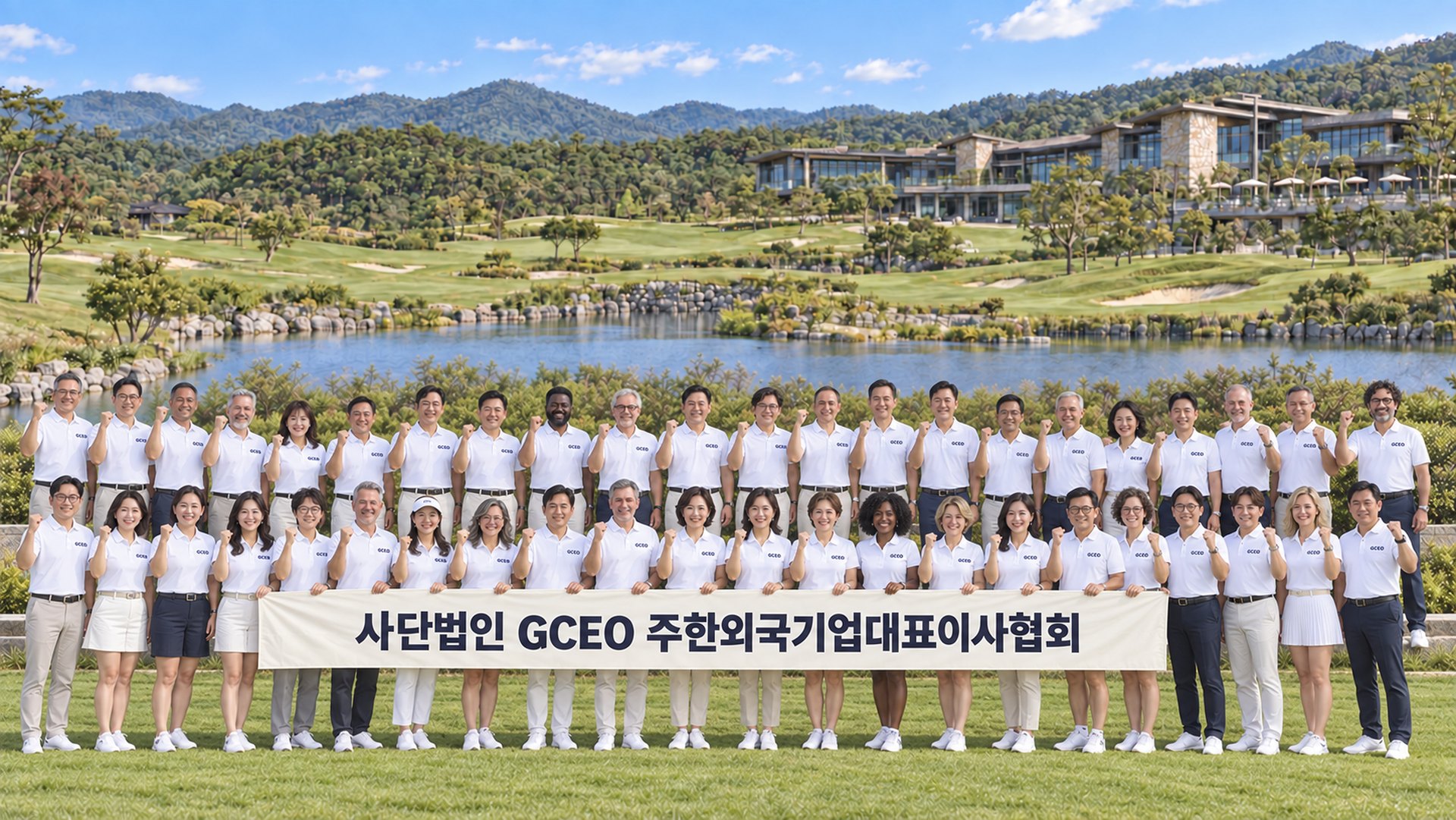 사단법인 GCEO 회원 골프 단체사진